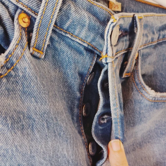 Levi's Premium women's Wedgie straight size 25 - Picture 6 of 16